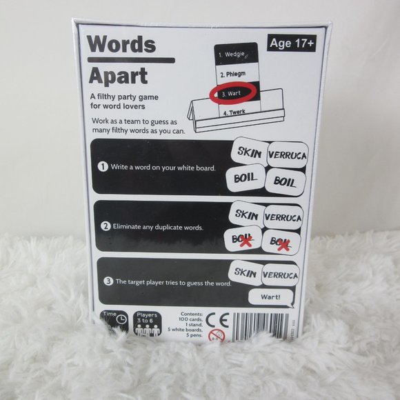 Words Apart Game The Outrageous Party Card Game For Word Lovers New In Box - Picture 2 of 2